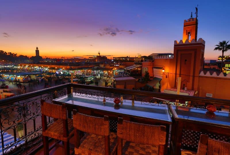 Jemaa el-Fna at night